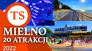 Mielno - Atrakcje x20 - Plaża, morze, miasto i jezioro - wakacje i spacer 2022 w 4K