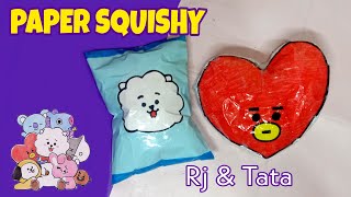 Cara membuat PAPER SQUISHY BT21 | TUTORIAL PAPER SQUISHY | SQUISHY DARI KERTAS /SQUISHY BT21 TATA RJ