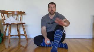 Self Tissue Release of the Outer Lower Leg (with fun socks)