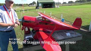 Top Flight Stagger wing Maiden flight