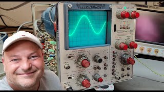 Telequipment Oscilloscope D65 2ch 15Mhz 1970 test teardown