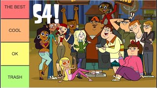 Total Drama Tier List Rank - Season 4 characters!