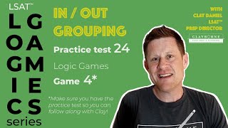 LSAT™ Logic Games: Using In/Out Grouping -- Prep Test 24 - Game 4