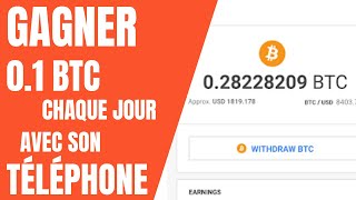 Gagner bitcoin gratuitement avec son téléphone