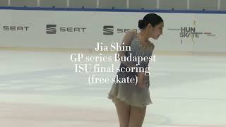 Jia Shins free skate, ISU scoring