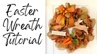 Easter Wreath Tutorial | Poof Method | Beginner Friendly