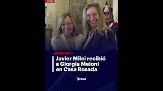 🇦🇷 ASÍ RECIBIÓ MILEI A GIORGIA MELONI 🇮🇹