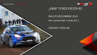 Rallye Erzgebirge 2024, WP3 Jahnsdorf Flugplatz 2, KMB Ford Fiesta R5, Zander/Müller