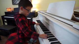 Parker Wolf (age 6) - Faber Piano Adventures 3A, Snowflake Rag