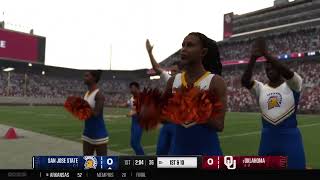 CFB25 Dynasty rebuild with San Jose State S2W4 Vs Oklahoma! #3 in the country!