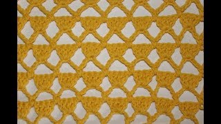 mesh stitch - how to crochet - pattern 10