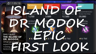 The Island of Dr MODOK EPIC First Look | MODOK ISLAND | MARVEL CONTEST OF CHAMPIONS | MCOC |