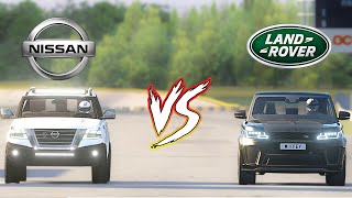 NISSAN PATROL vs RANGE ROVER SVR ! DRAG RACE #dragrace #nissanpatrol #rangerover