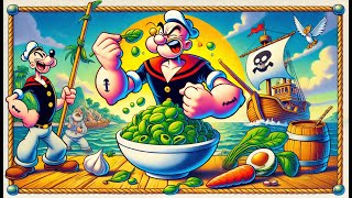 Desenho Infantil Divertido: Popeye e Sua Super Força de Espinafre! 🍃🚢