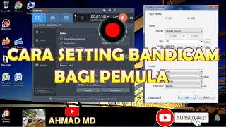 CARA MUDAH SETTING REKAM LAYAR BAGI PEMULA // APLIKASI BANDICAM