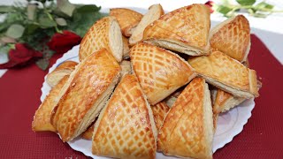 کلچه هزار لایه/شیرنی خوش طعم یک بار امتحان کنید 💯 خوش تان میاید  Sweet cookeis with thousand layers