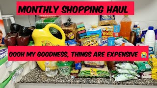 See My Huge Monthly Shopping Haul! You Won't Believe How Expensive Things Are!