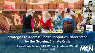 Strategies to Address Health Inequities Exacerbated by the Growing Climate Crisis