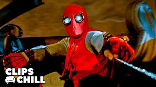 Peter Parker Swings Into Action in Low-Tech Suit Against Vulture | Spider-Man: Homecoming