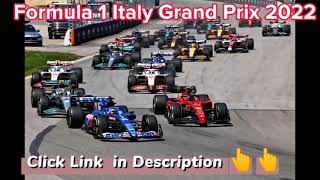 F1 LIVE - Formula 1 Live 2022 Italy Grand Prix Race