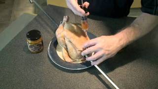 How to cook chicken using a rotisserie on a Napoleon BBQ