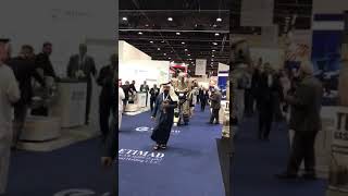 Auto robots in UAE exhibition center