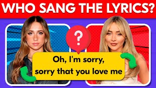 Who Sang The Lyrics | The Greatest Hits Songs 🤔 Music Quiz