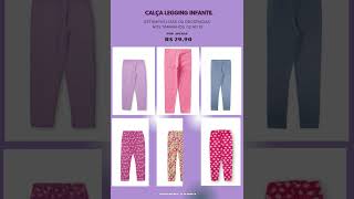 PROMOÇÃOÍ IMPERDIVEL CALÇA LEGGING INFANTIL