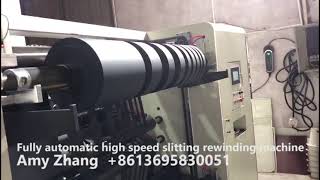 2021 New fully automatic slitting rewinding machine for kraft paper bag packaging