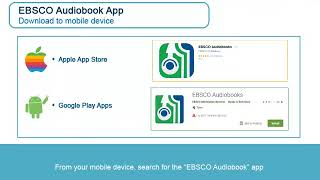 EBSCO Search and Access Audiobooks