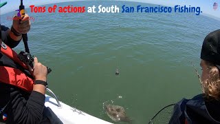 Tons of actions at South San Francisco Halibut Fishing.