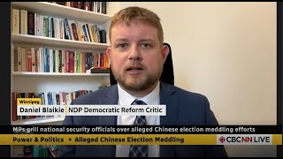 Blaikie on CBC's Power & Politics: the NDP's Push for a Public Inquiry on Foreign Interference