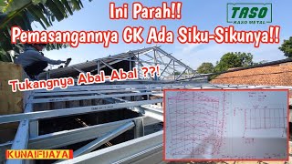 pemasangannya kuda-kuda untuk toko #kudakudabajaringan #pasangbajaringan #kunaifijaya