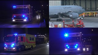 [COVID 19 - Intensivverlegung] Einsatzfahrten Feuerwehr und Bundeswehr Rettungsdienst in Hamburg