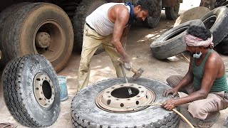 Lorry tyres Puncture Shop | Small Scale Industry Ideas | Spank Media