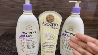 Aveeno Baby Calming Comfort Lotion,Lavender and Vanilla & Soothing Relief Moisture Cream Review