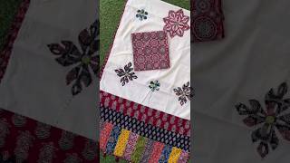 Ajrakh Hand Block Printed Cotton Suits With Dupatta #patchwork #ajrakhlove #9571532389 #manufacturer