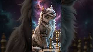 space cats and chess 1 #aiairt #cat