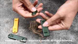 Rescue Emergency Survival Gear --- Whistle & Ferrocerium rod & striker