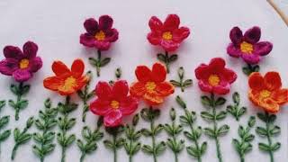 3D hand embroidery | Beautiful collection | 3D hand embroidery flowers |