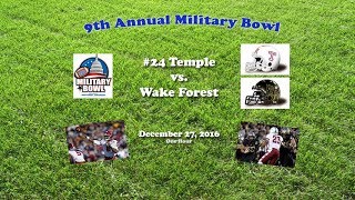 2016 Military Bowl (Temple v Wake Forest) One Hour