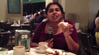 Beignets And Cafe Au Lait at the Iconic Cafe Du Monde in New Orleans!