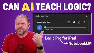 I gave AI the Logic Pro for iPad User Guide... here's what happened