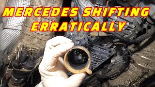 CUSTOMER STATES OIL LEAKING FROM THE TRANSMISSION! HOW TO REPLACE A MERCEDES TRANSMISSION CONNECTOR!