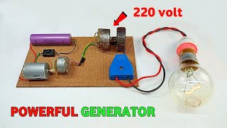 Small to Big Power Generator || Powerful 220V AC Generator || DC Motor Project