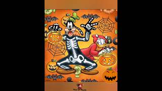 Happy Color 🎨_ Disney _ Mickey Mouse 🐭 Goofy as skeleton 🩻