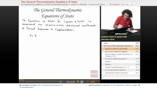 “The General Thermodynamic Equations of State” | Physical Chemistry with Educator.com