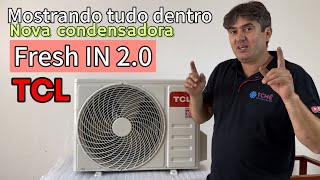 Nova condensadora TCL FRESH IN 2.0  inverter 12.000 BTUs Quente e fria unboxing