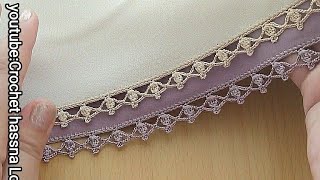 Crochet very Easy 👁️💜/ضرس كروشي بشكل جديد سهل جدا جداا وراقي 💜 Nm (26)