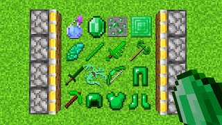 What if you combine all emerald items in Minecraft?